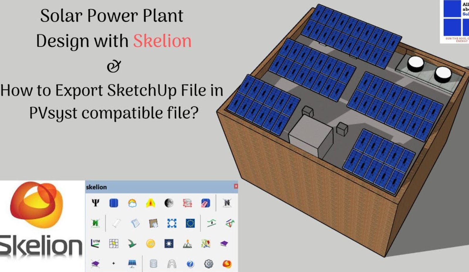 SketchUp and PVsyst